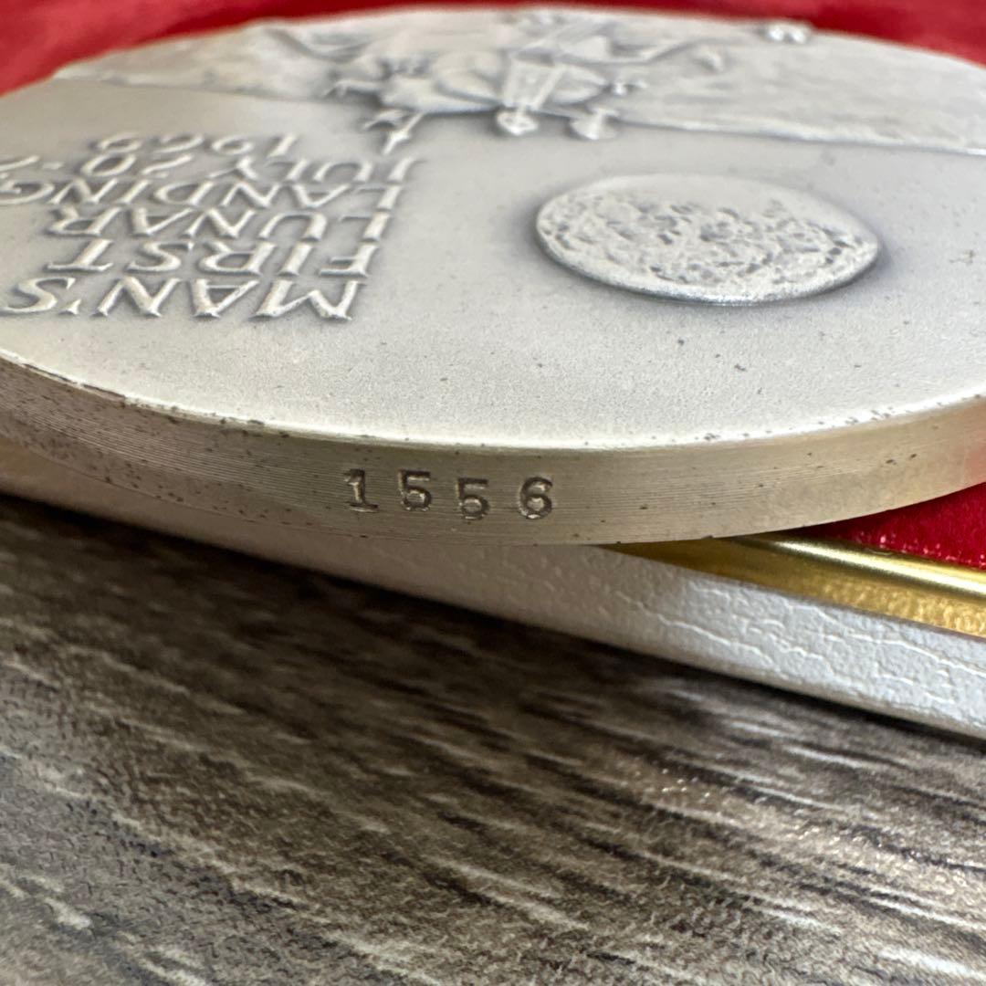 Apollo 11 約150g 純銀メダル 1969年 人類初の月面着陸