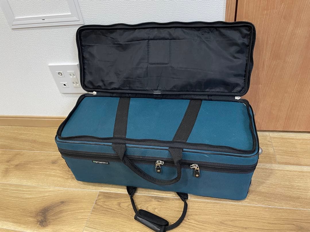 トランペットケース 青 バックパックストラップ付き