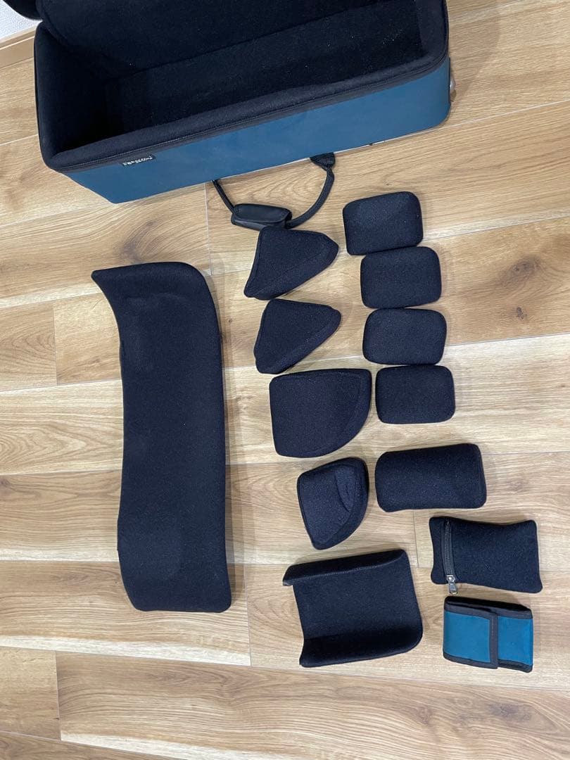 トランペットケース 青 バックパックストラップ付き