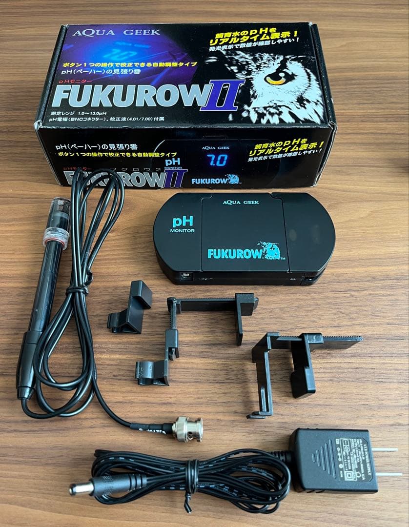AQUA GEEK FUKUROW II pHモニター 別売 pH校正液付 美品