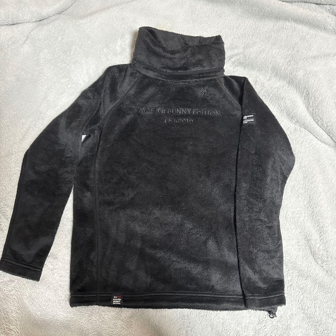 マスターバニー トップス フリース モックネック 黒 防寒 冬服