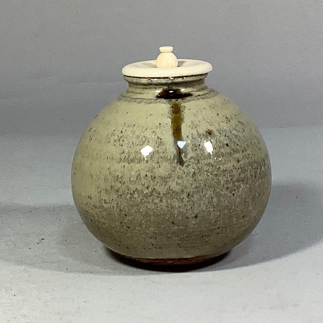 唐津焼　茶入　井上東也　茶道具　送料無料