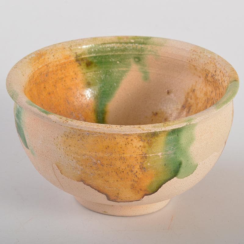 中国　唐三彩　盃　時代箱付　D　R6759