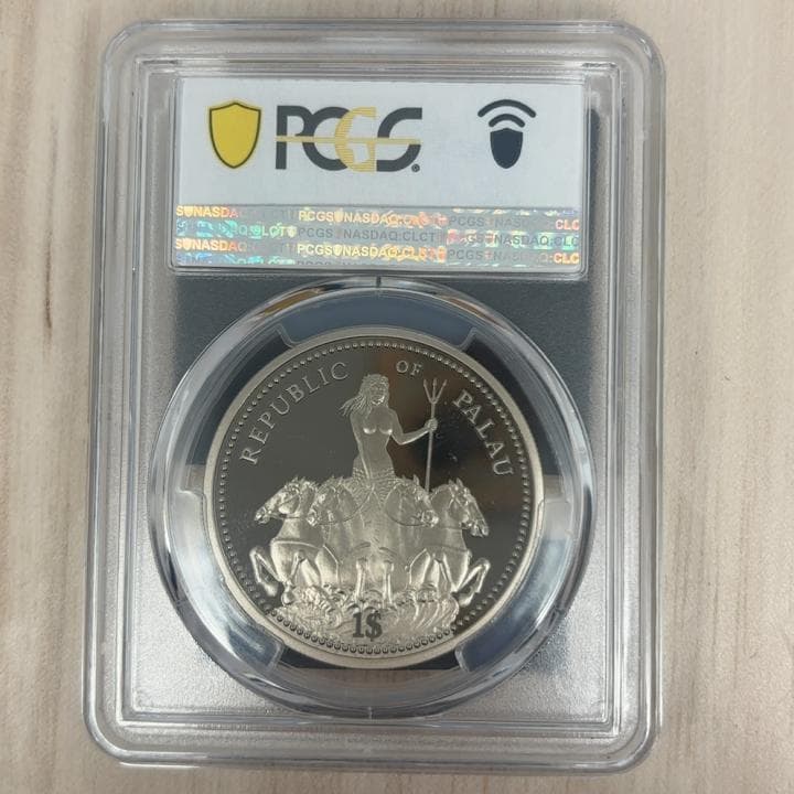 1995 パラオ $1 国際連合50周年 PCG PR70 DCAM