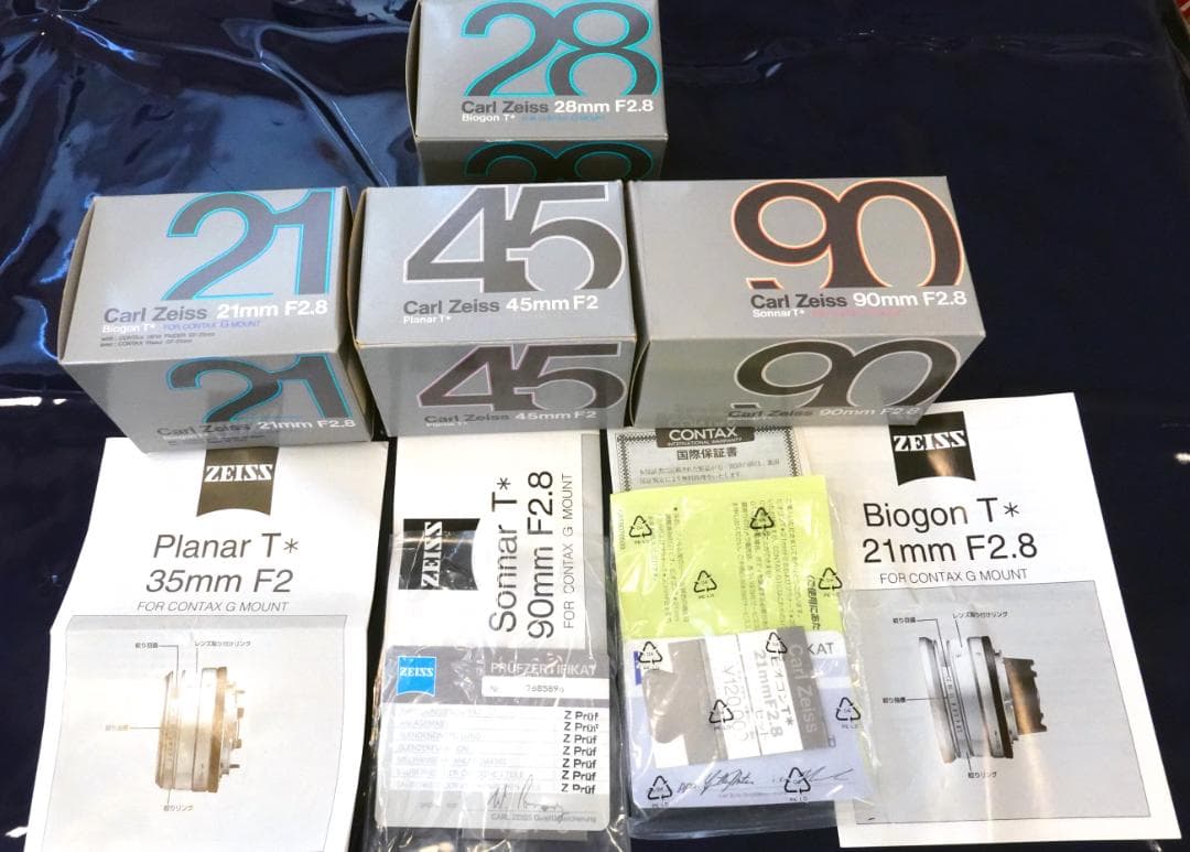 黒レンズ6本（新品3）と美CONTAX G2 Black TLA200Black