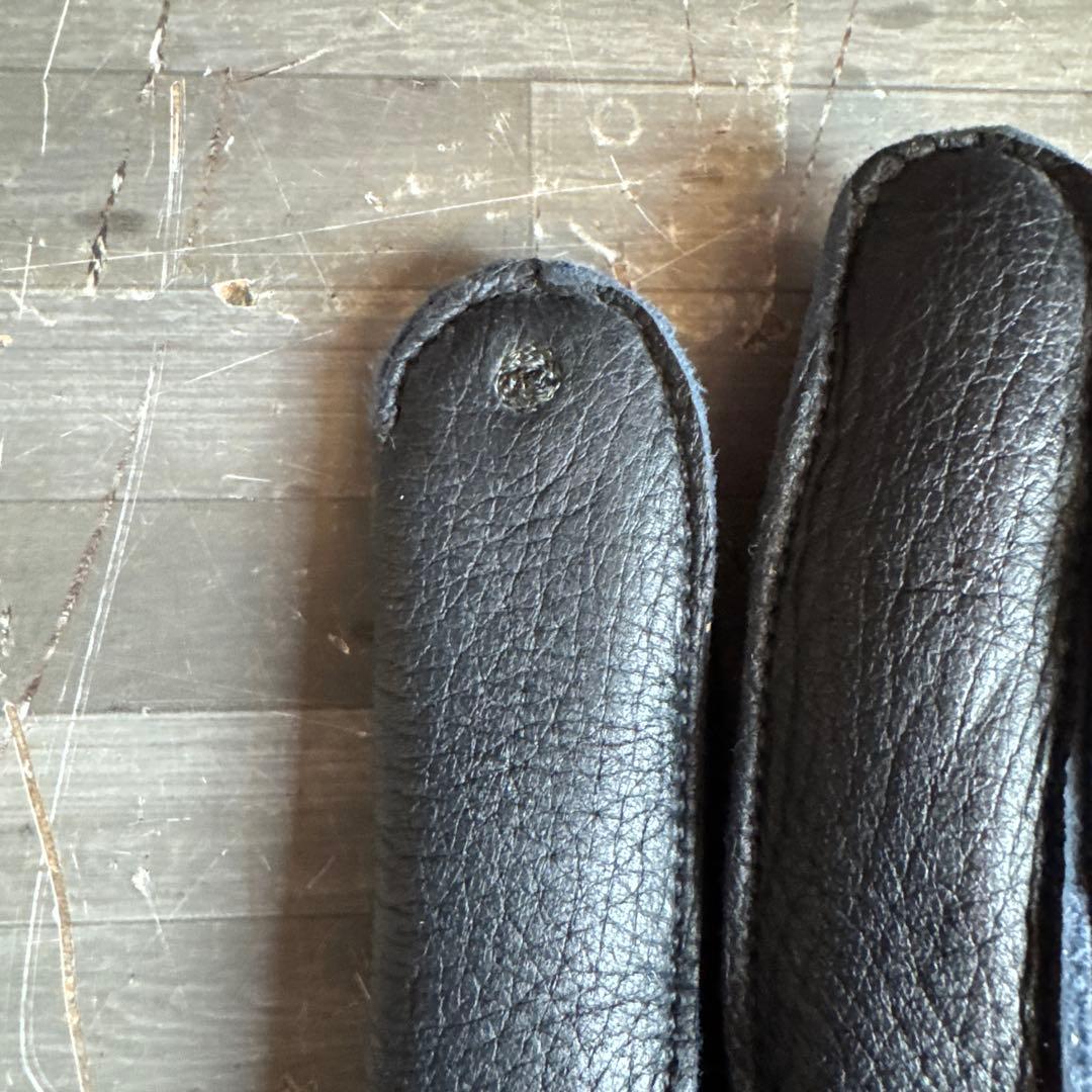 エルメス メンズ レザー グローブ ブラック 手袋