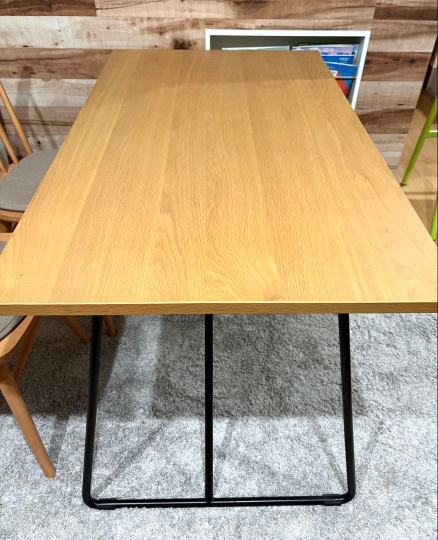 【送料込み】無印良品　折りたたみテーブル　幅120cm オーク材