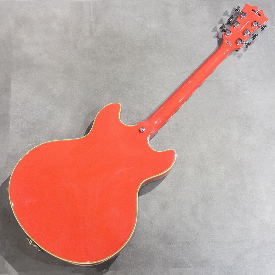 【高市総裁誕生記念】D'Angelico セミホロウボディ コーラルピンク