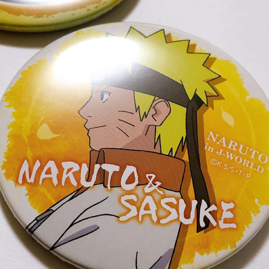 NARUTO J-WORLD ナルト 幼少期 横顔 缶バッジ 2点セット