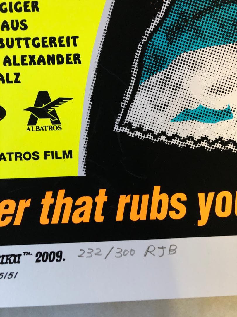 ロッキンジェリービーン　キラーコンドーム2ndカラー　シルクスクリーン　ポスター