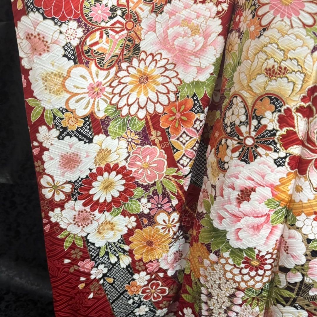 美品　古典　地紋　金彩　刺繍　逸品　フルセット　振袖　振り袖