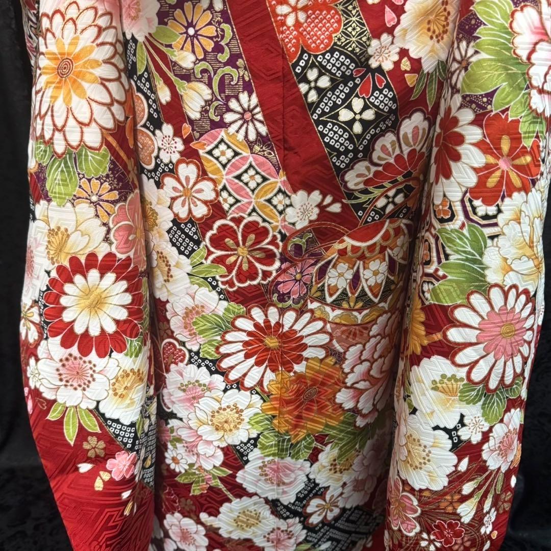 美品　古典　地紋　金彩　刺繍　逸品　フルセット　振袖　振り袖