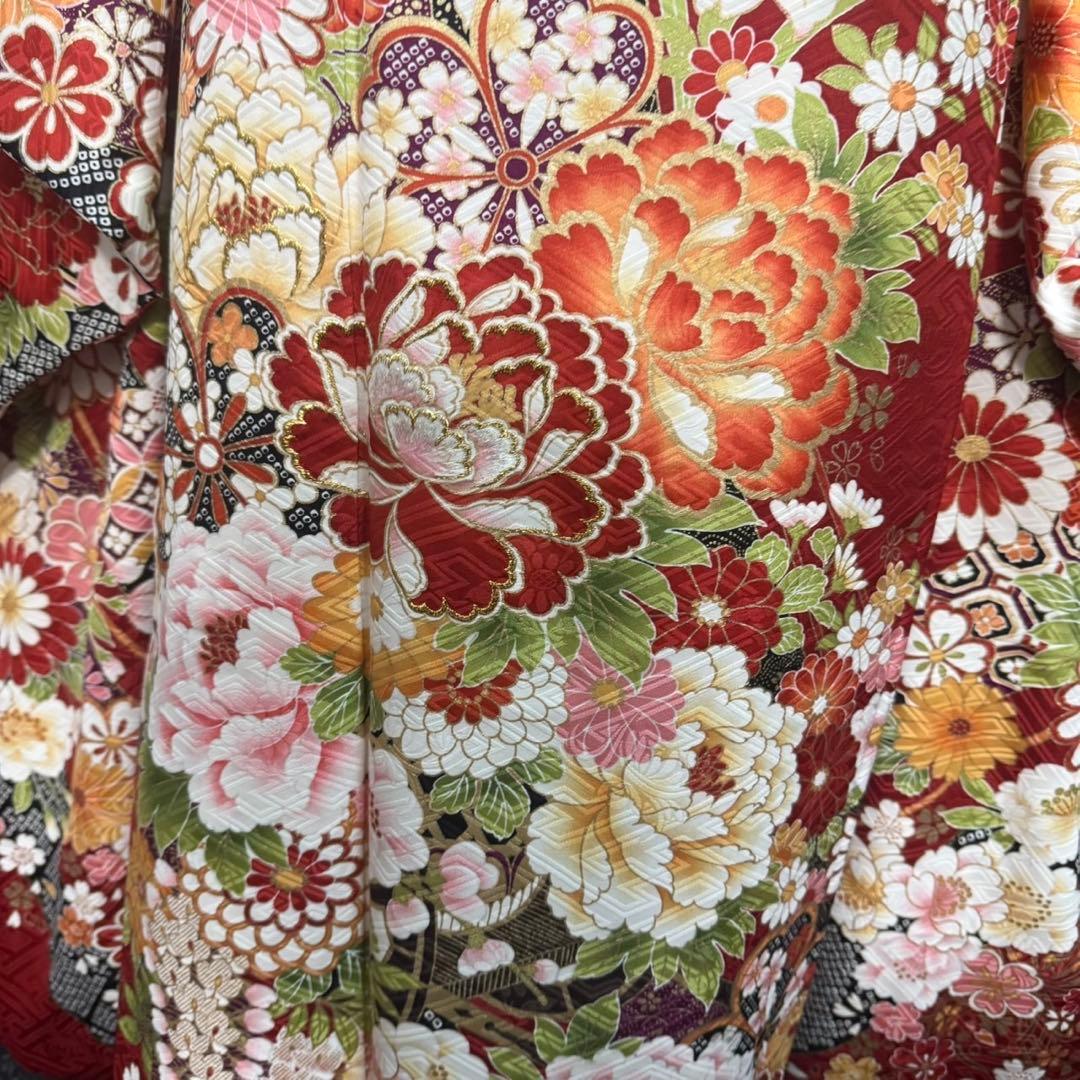 美品　古典　地紋　金彩　刺繍　逸品　フルセット　振袖　振り袖