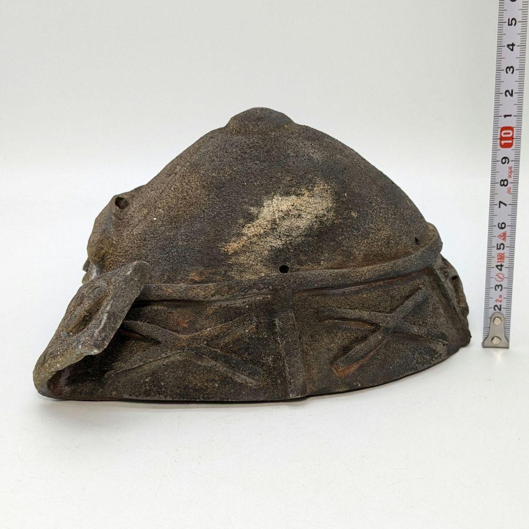 西川政彦 備前焼 兜2種 合箱 カブト 鎧兜 端午の節句 置物 細工物 西川政美