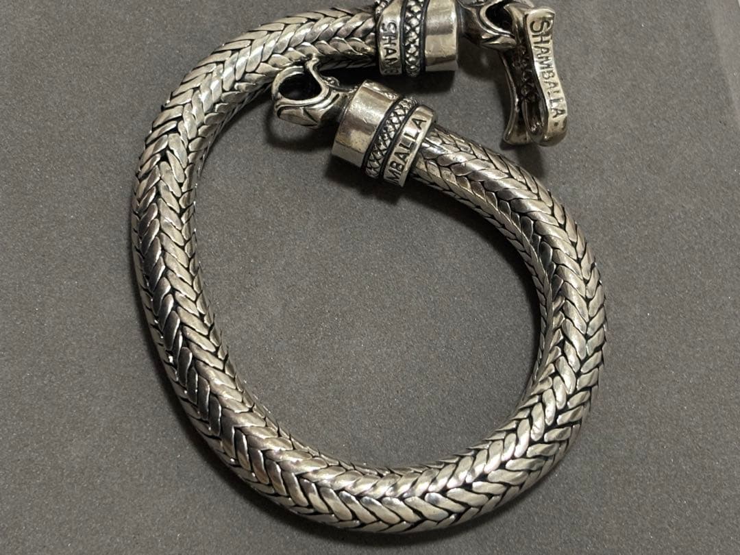 Shamballa シルバー編み込みブレスレット
