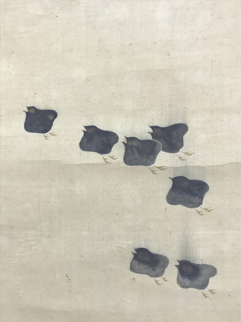 模写/尾形光琳/千波千鳥図/花鳥図/山水図/掛軸☆宝船☆AH-644