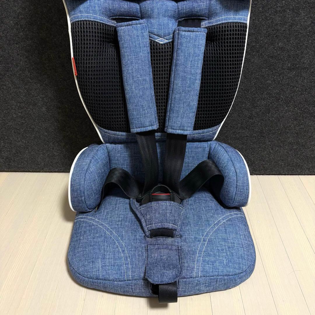 日本育児　トラベルベストECプラス　デニム　チャイルドシート　ジュニアシート