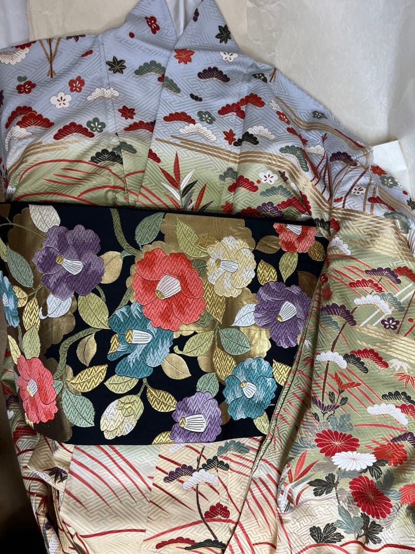 お値下げ　正絹振袖　成人式　振袖セット　結納　振袖フルセット　美品