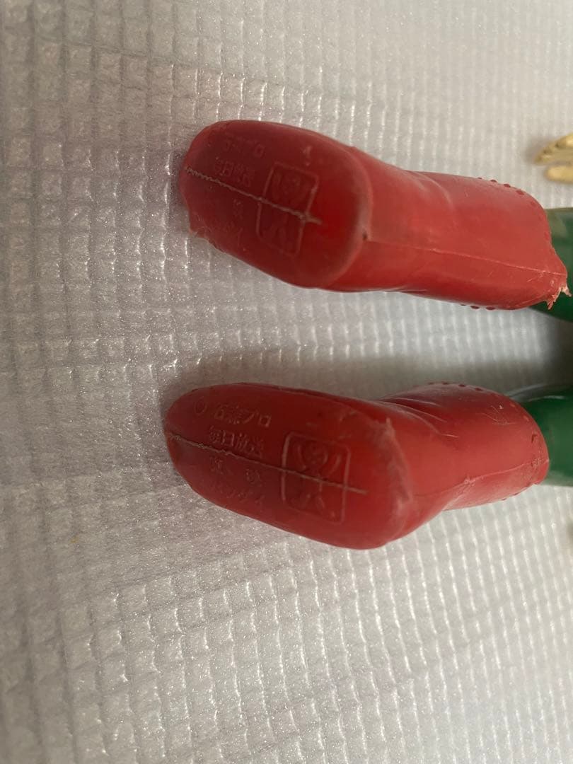 希少　仮面ライダーV3 ソフビ(面取れ) 当時物　マフラー無し