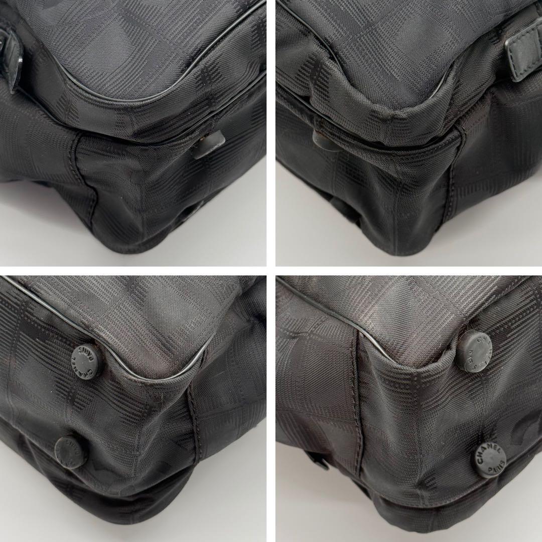 シャネル ニュートラベルライン ココマーク レザー 2way ハンドバッグ 黒