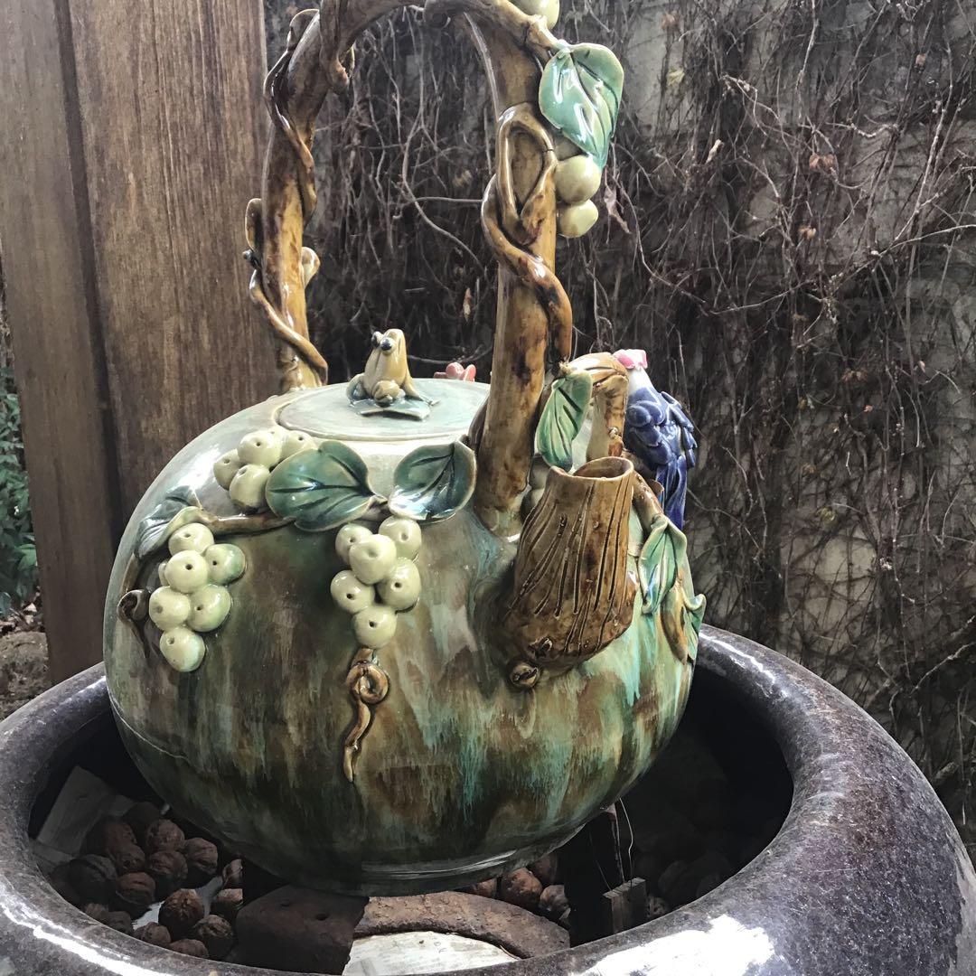 古民具　茶釜　置物　オブジェ　急須　茶器