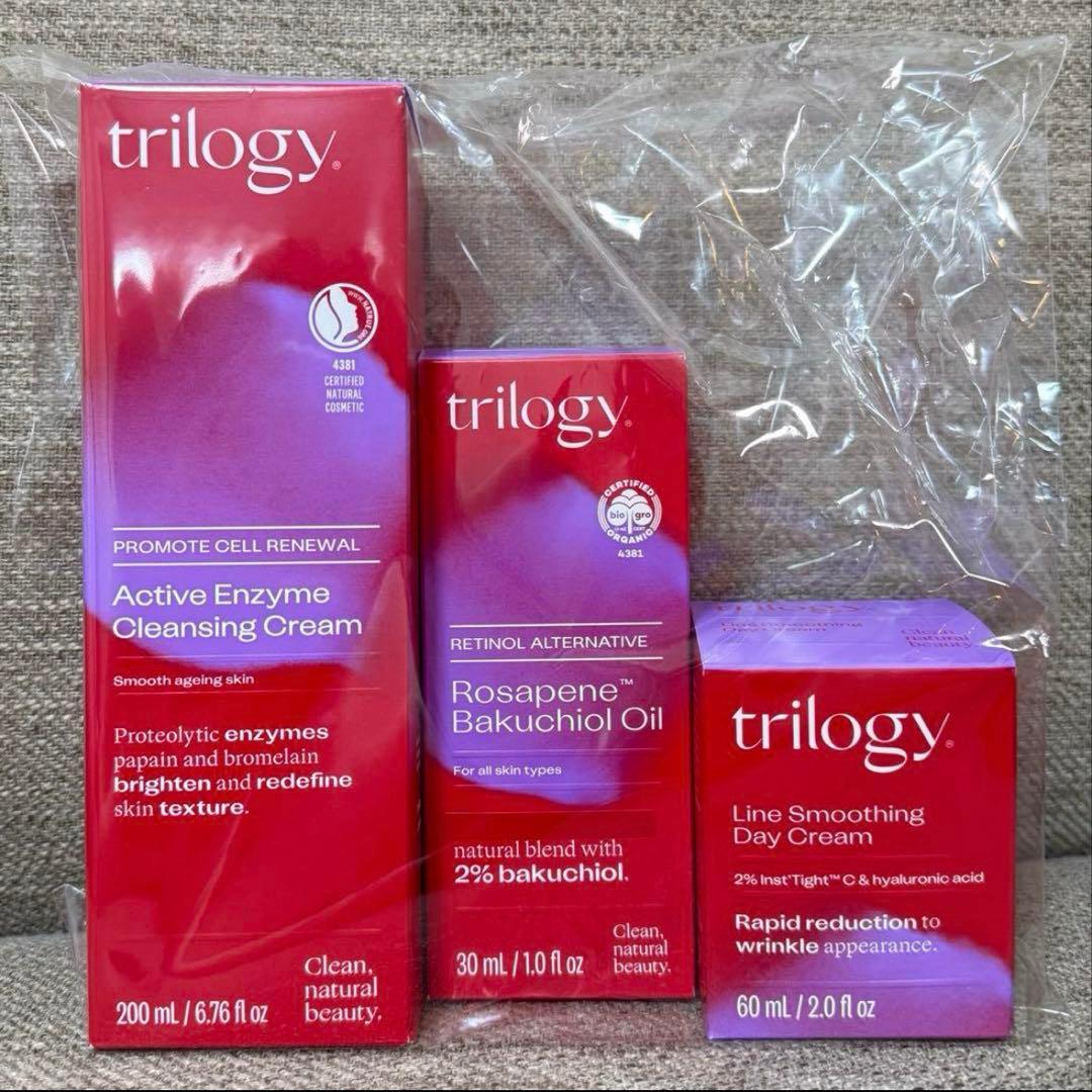 trilogyトリロジー クレンジング・ロザピンオイル・デイクリームセット