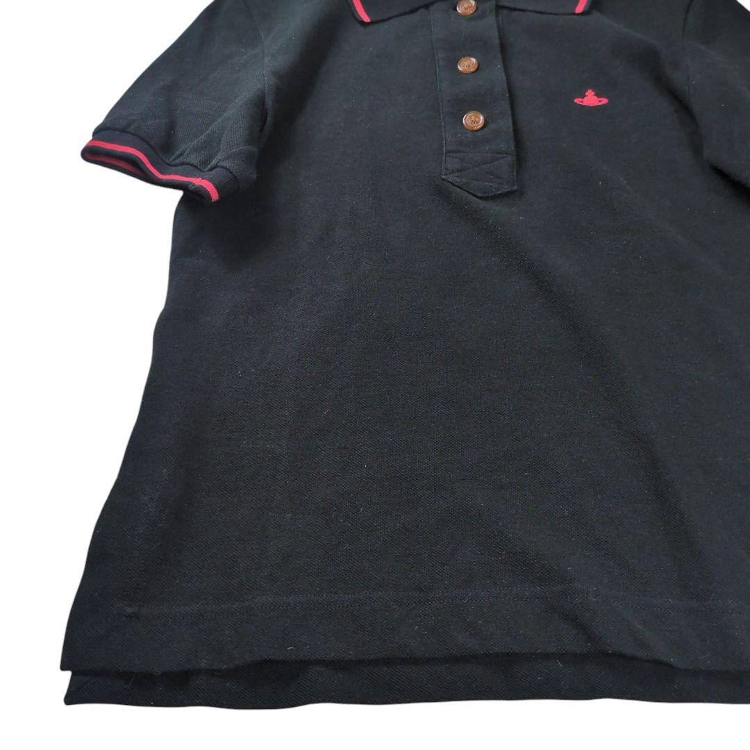 【美品】ヴィヴィアンウエストウッド オーブ刺繍 鹿の子 ポロシャツ