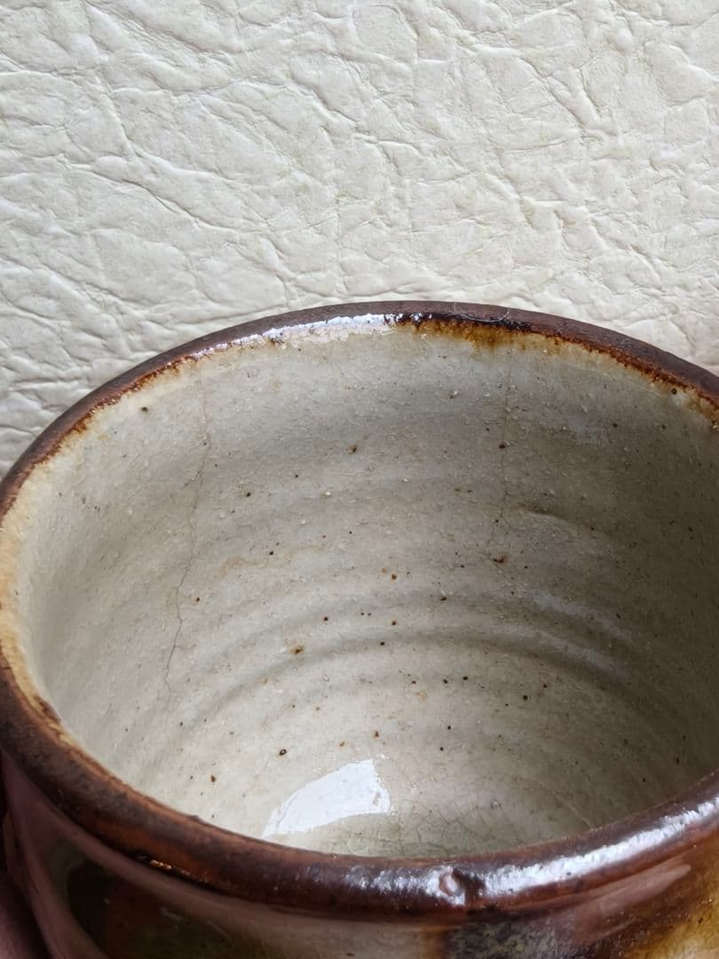 金城次郎　壺屋時代　点打　湯呑　民芸　やちむん