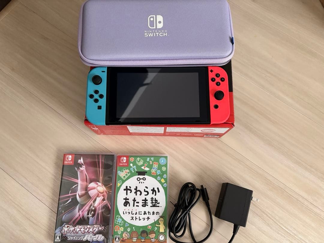 Nintendo Switch 赤/青 本体 + ソフト2本 + ケース