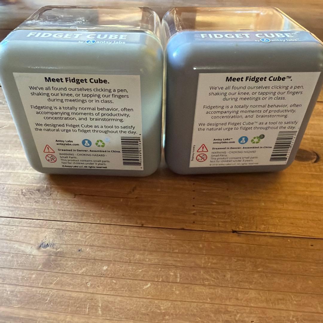 Fidget Cube 2個セット グレー ブラック