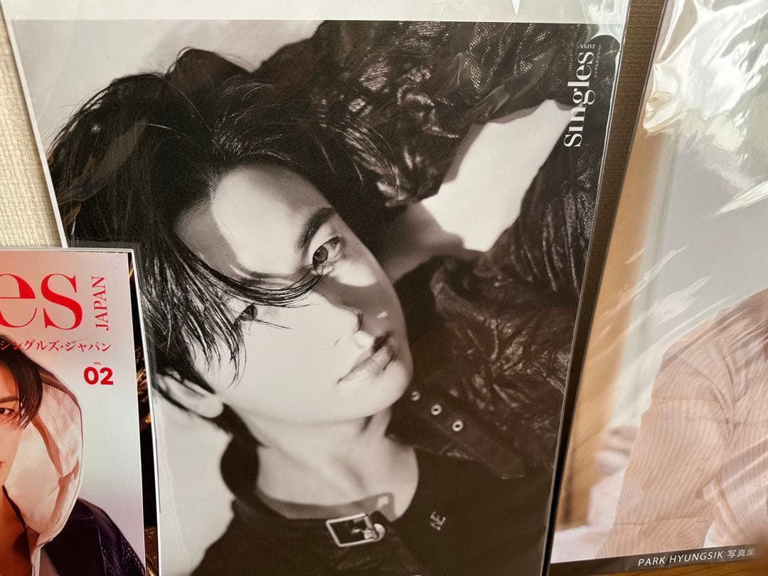 パクヒョンシク　Singls雑誌とビッグプロマイド3枚
