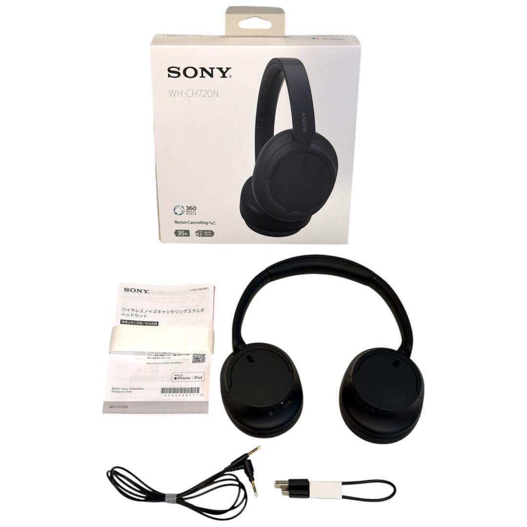SONY WH-CH720N ワイヤレスヘッドホン ブラック