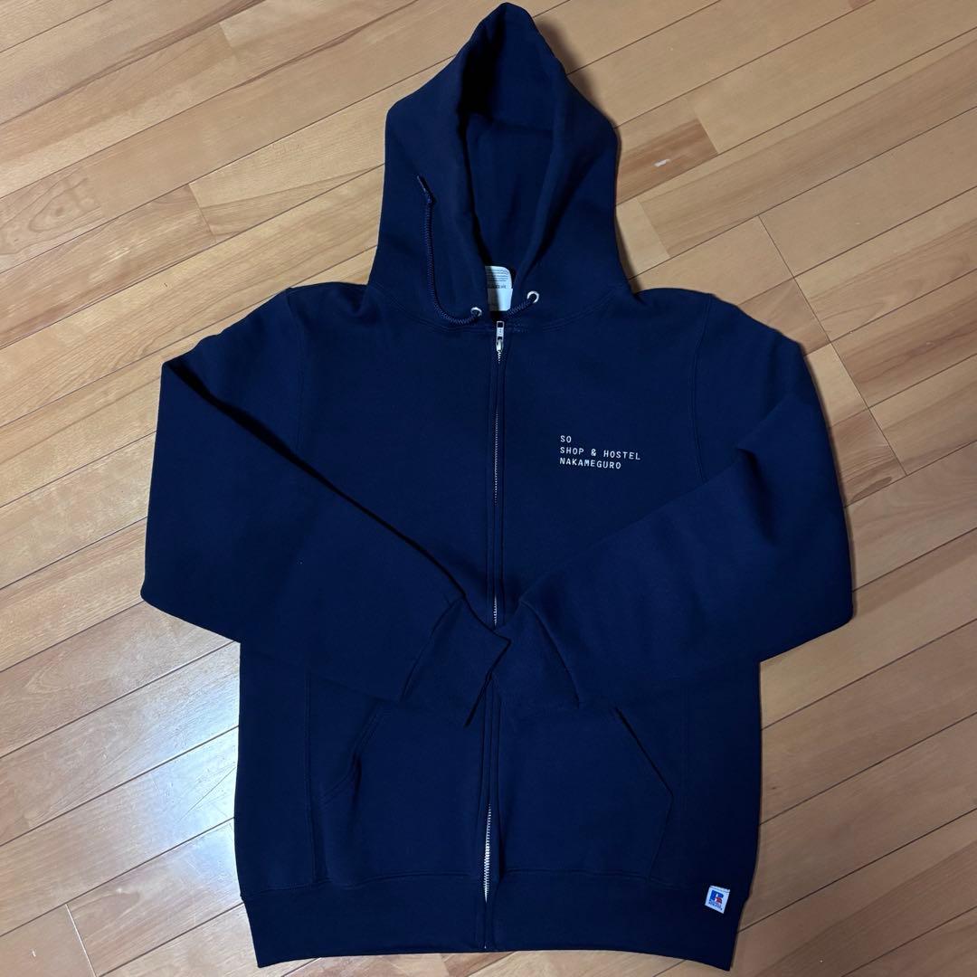 SO NAKAMEGURO フルジップパーカー ネイビー