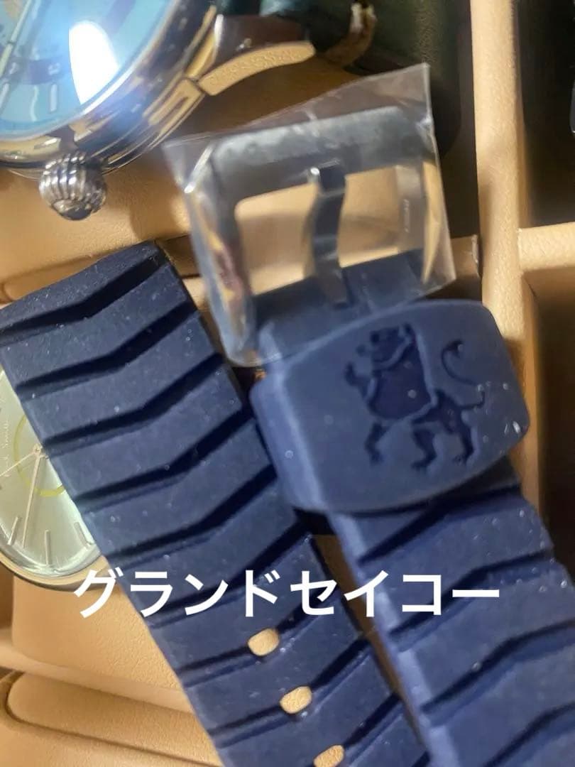 セイコー ラバーはべルト 紺色