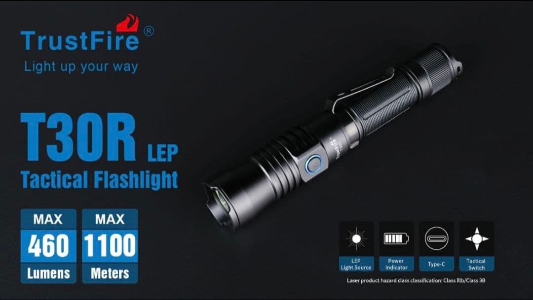 Trustfire 懐中電灯 LEPハンディライト タクティカルライト
