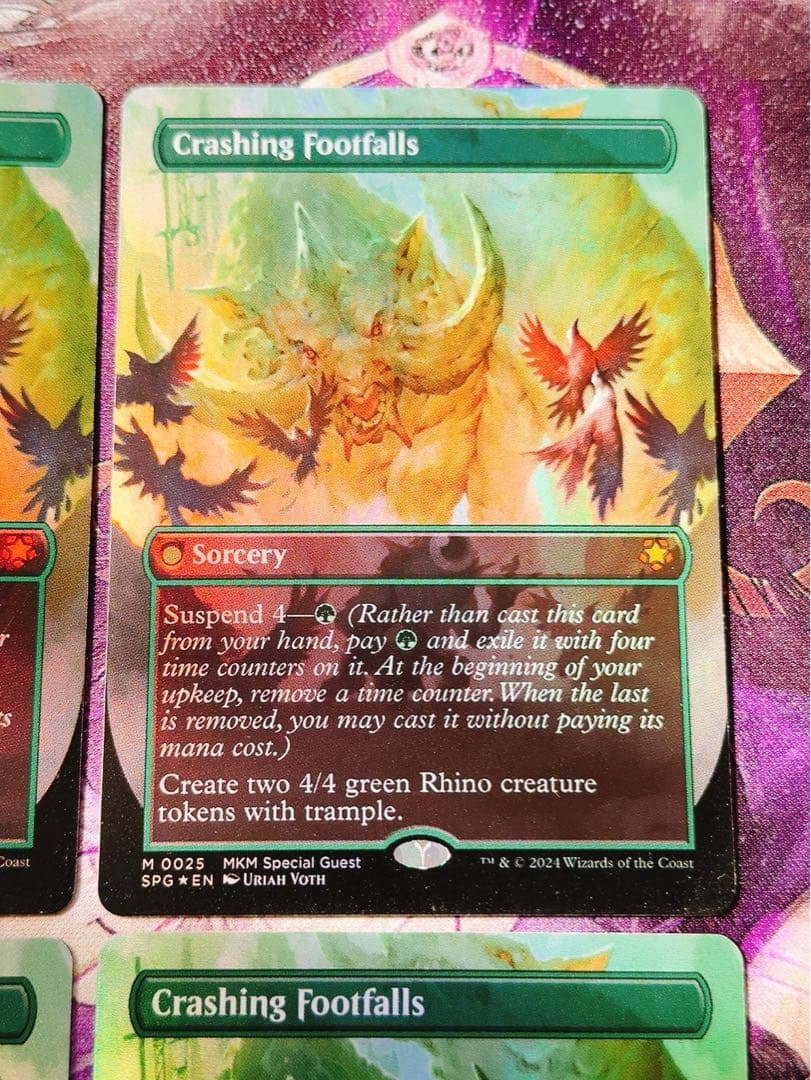 【スペシャルゲストfoil】衝撃の足音　英語　4枚セット