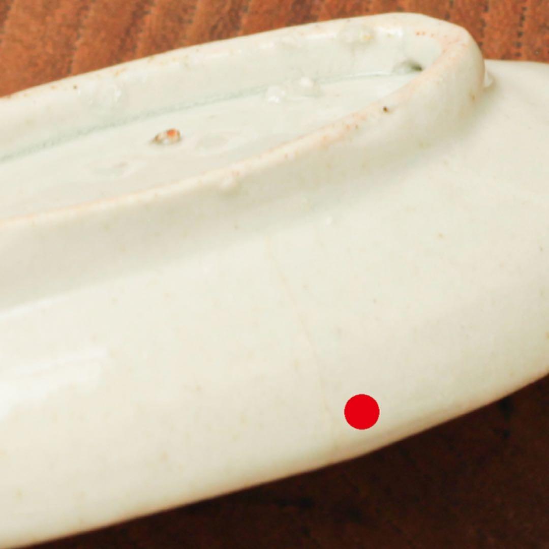 伊万里　古伊万里　白磁　菊花形　変形　豆皿　しのぎ　1680-1700年頃