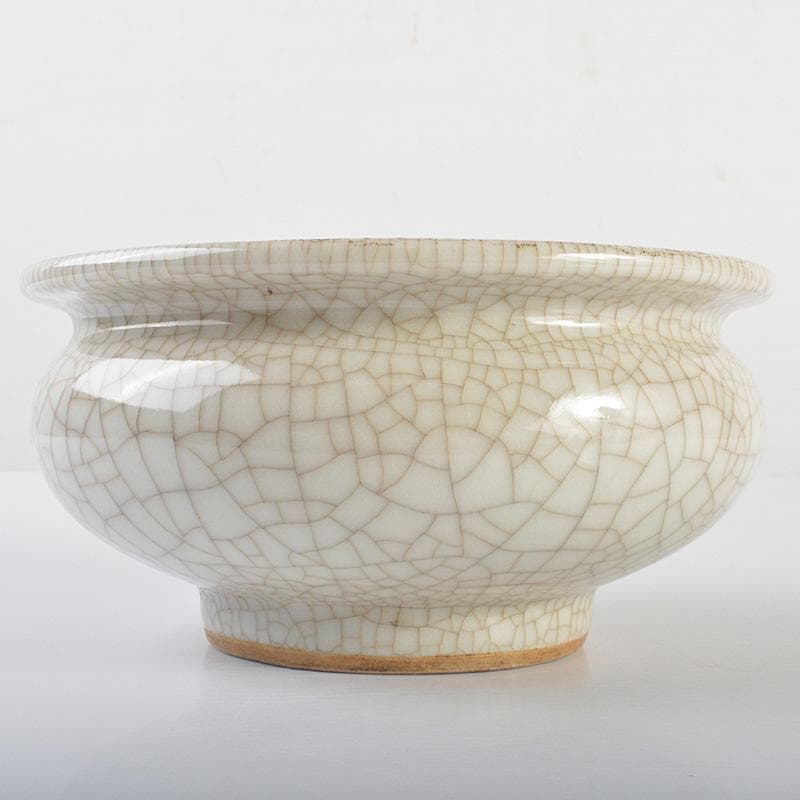 中国　哥窯　青磁　氷裂文　香炉　V　R6881