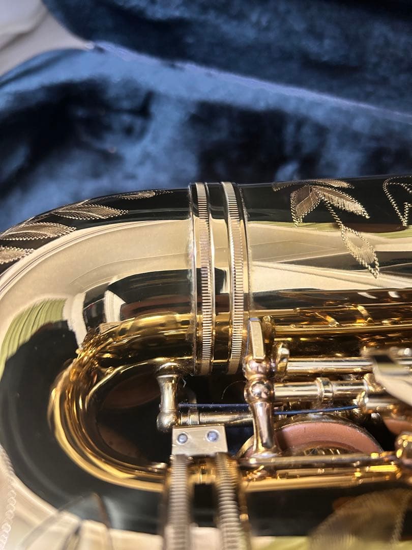 【最上位】Festi Crest A 島村　アルトサックス 手彫り 本革ケース