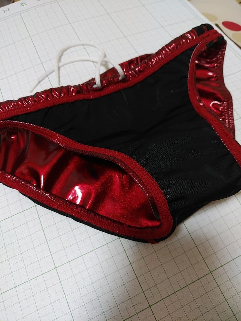 AQUX 競パン 競泳水着 ポロパンエナメル風光沢仕上げ　Mサイズ　アックス