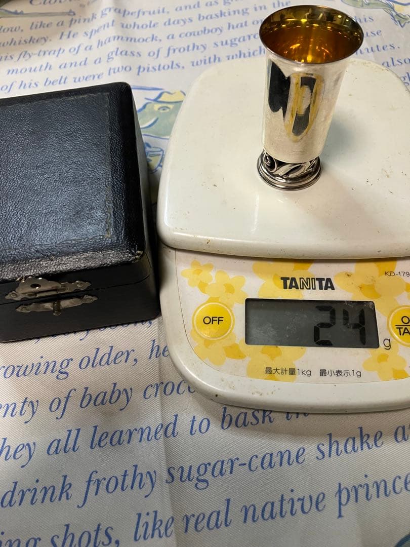 徳力　ショットグラス？　銀製