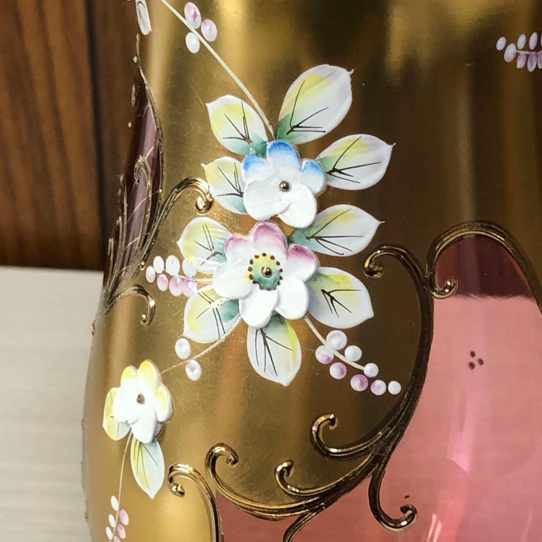 BOHEMIA ガラス フラワーベース