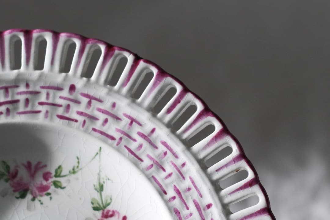 フランスアンティーク｜リュネビル窯のパニエ