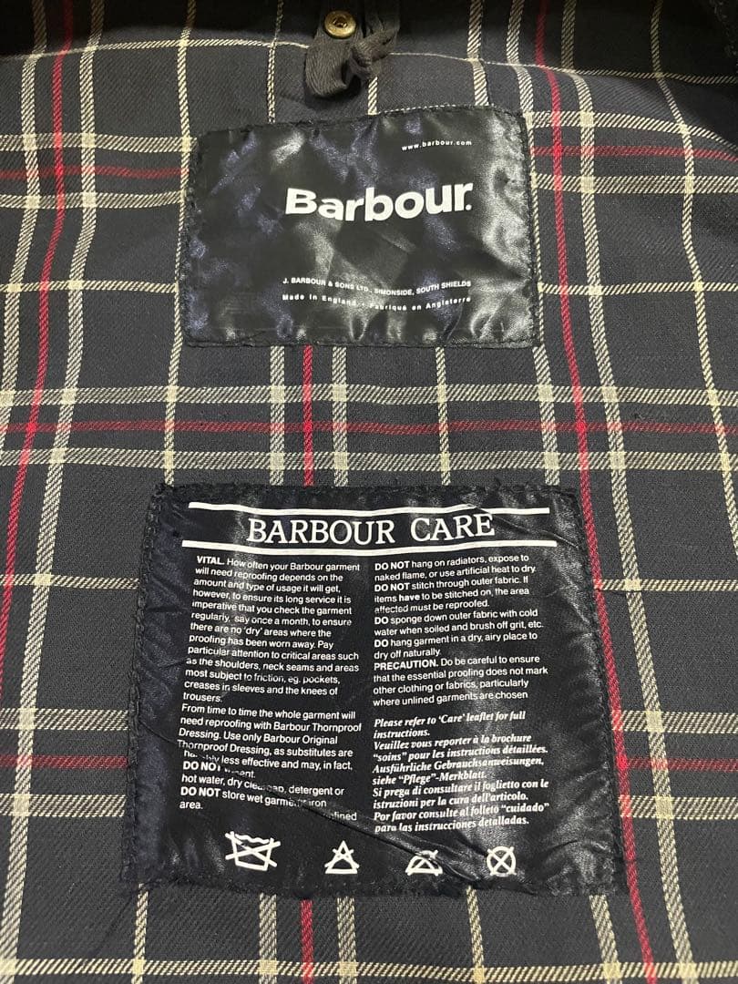 Barbourオイルドジャケット　England製　vintage 古着