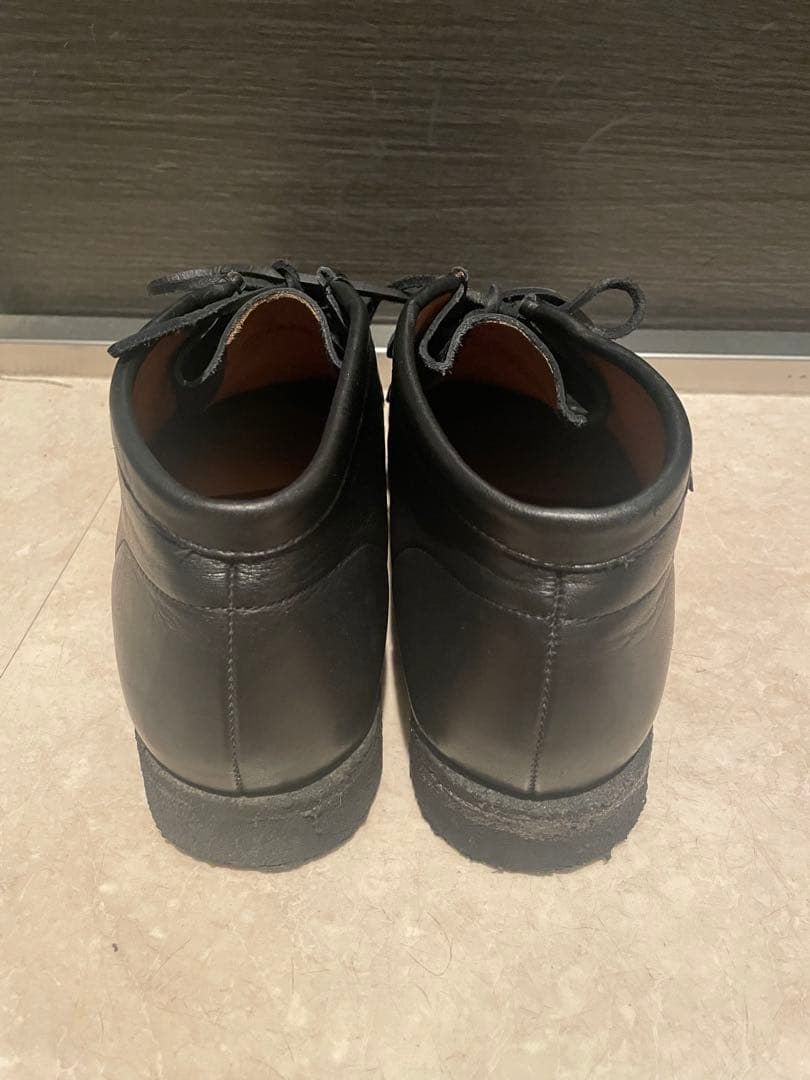 jjjjound パドモア&バーンズ モカシン 黒 レザー UK9 ワラビー