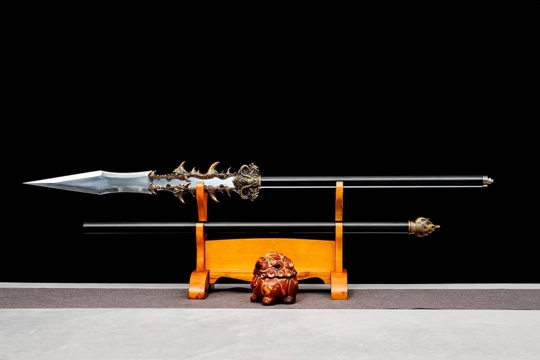 【竜の尾根】古兵器 武具 手鍛造打 武蔵 銃 槍 鑑賞用 贈り物 武士道