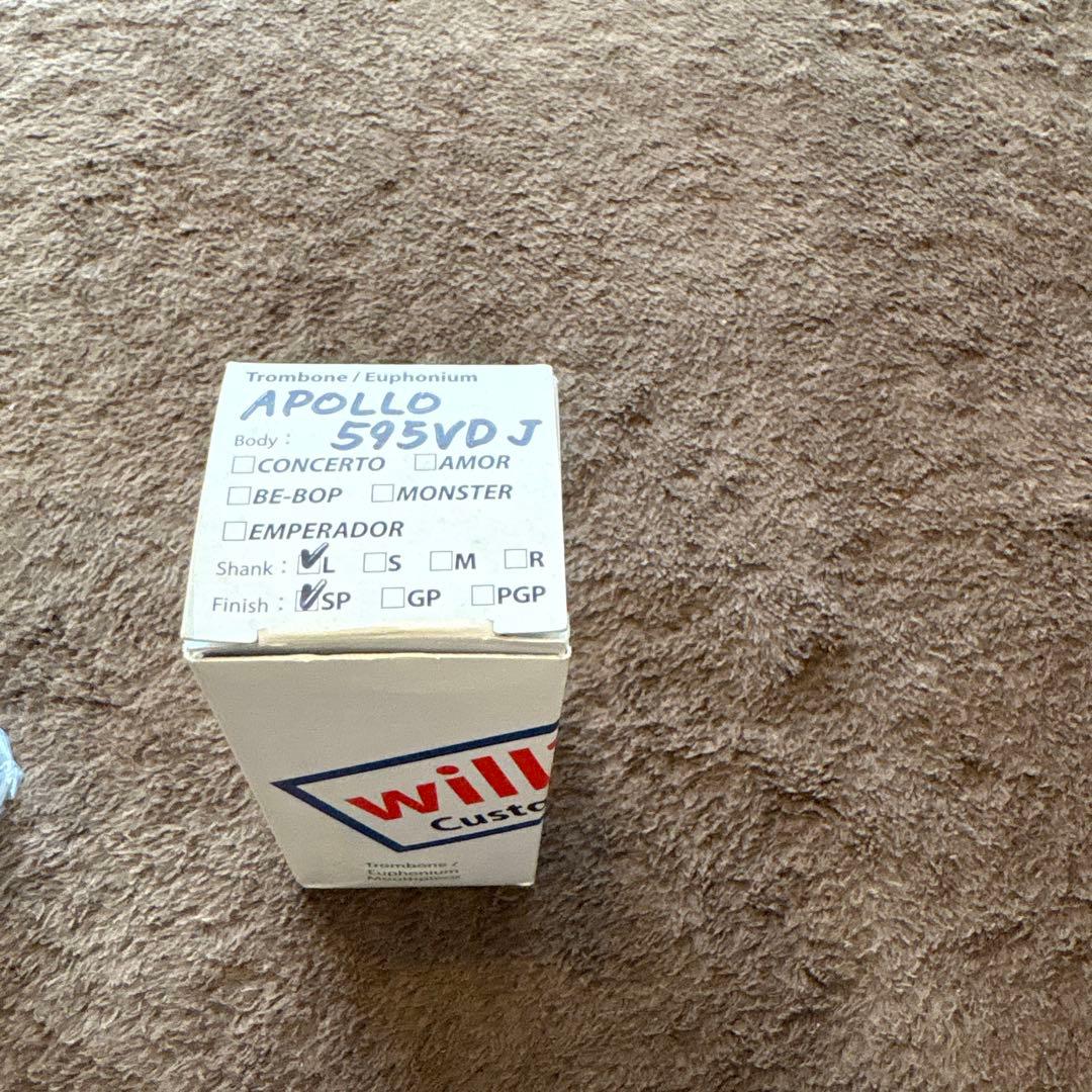 Willie's Apollo 595VDJトロンボーンマウスピース　太管用