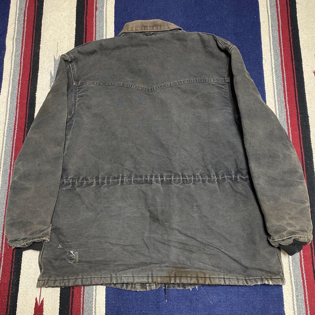 90s 古着 カーハート ダック地 ジャケット ビッグシルエット ロゴタグ