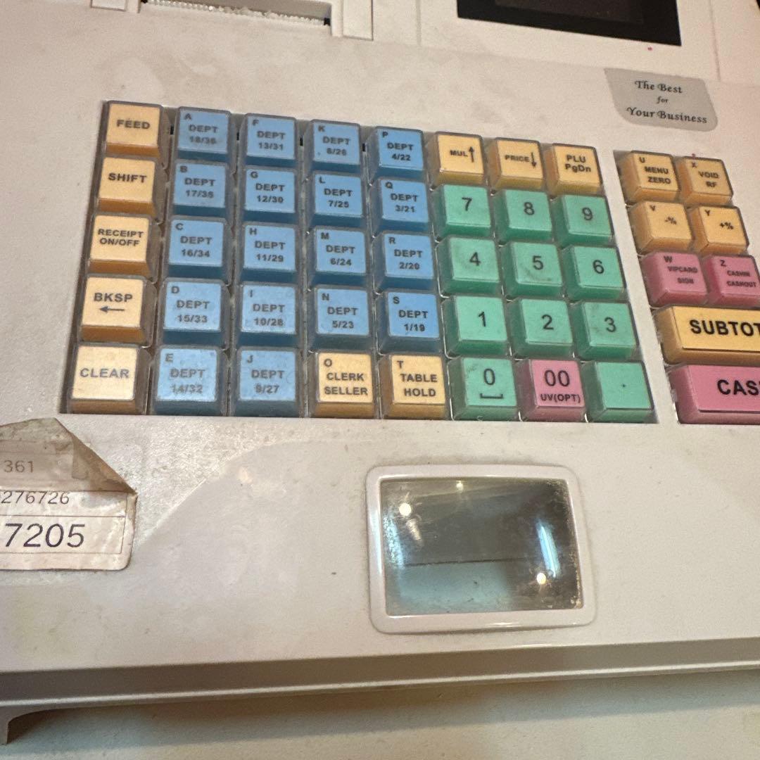 ホワイトレジスター デジタルディスプレイ付き