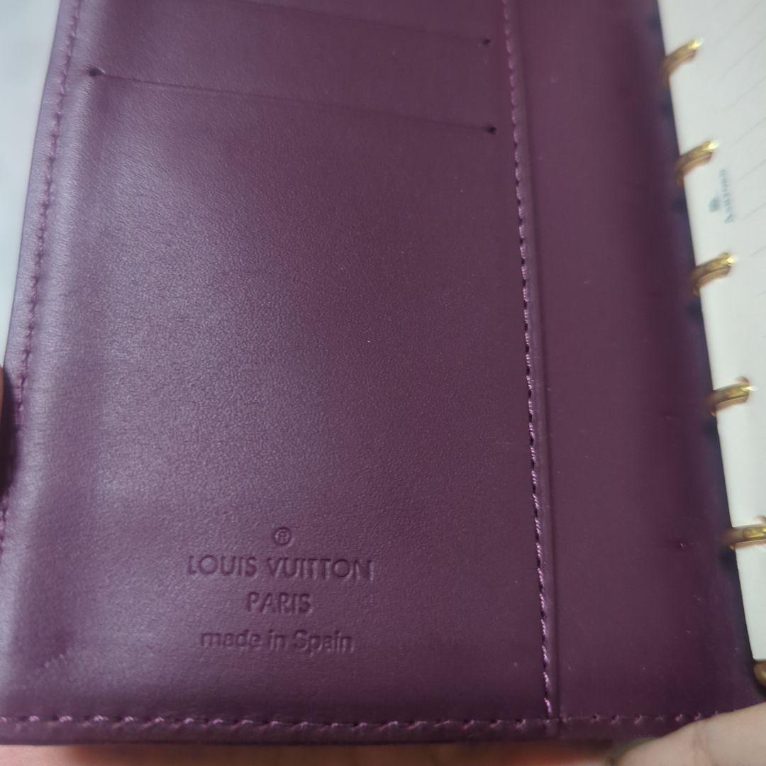 Louis Vuitton ルイヴィトン 手帳カバー ヴェルニ 6穴式 エナメル